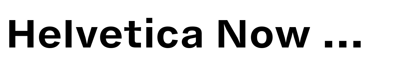 Helvetica Now Pro Micro Bold
